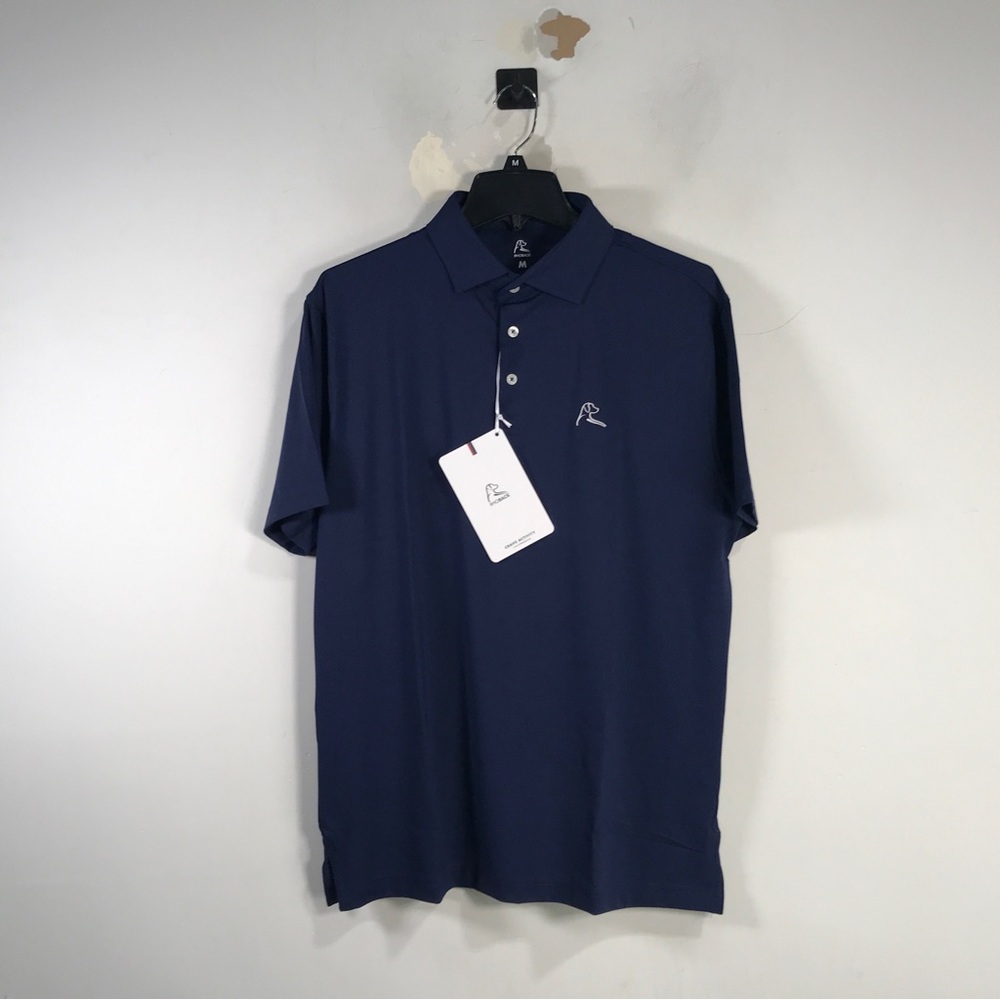 Roback Short Sleeve Performance Polo, Men's Size M - Fleet Navy